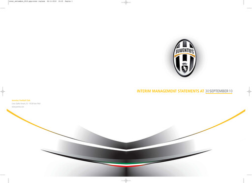 Thumbnail Juventus Turin
 Quarterly Report 2010-q1