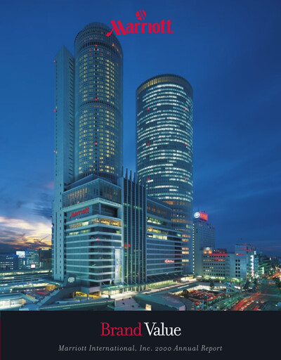 Thumbnail Marriott International Annual Report 2000