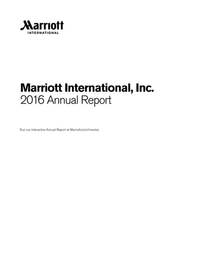 Vorschaubild Marriott International Jahresbericht 2016