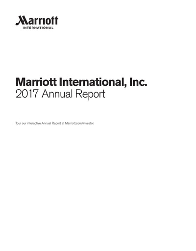 Vorschaubild Marriott International Jahresbericht 2017