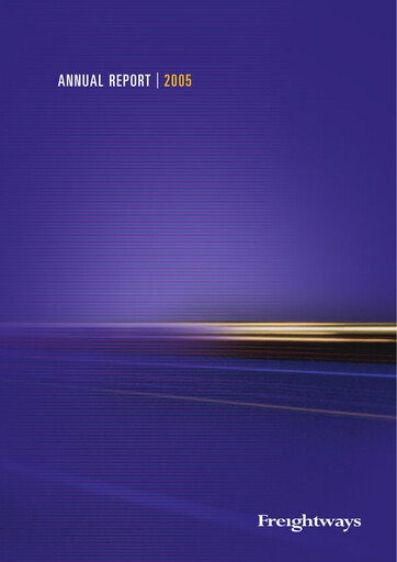 Thumbnail Freightways Annual Report 2005