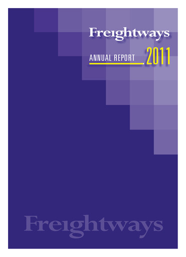 Thumbnail Freightways Annual Report 2011