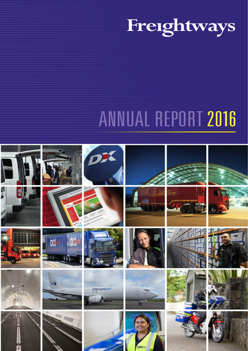 Thumbnail Freightways Annual Report 2016
