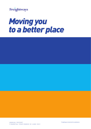 Thumbnail Freightways Annual Report 2021