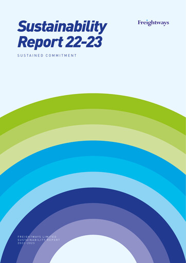 Thumbnail Freightways Sustainability Report 2022-2023