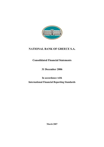 Thumbnail National Bank of Greece Financial Statement 2006