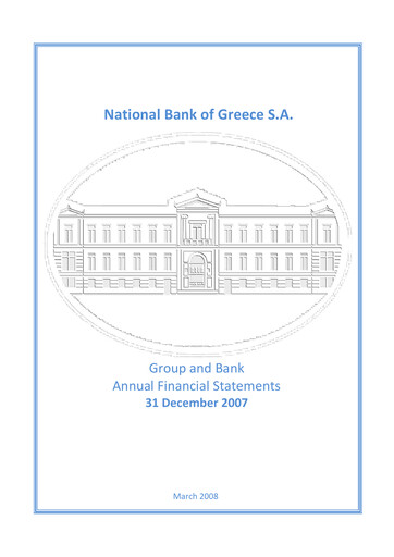 Thumbnail National Bank of Greece Financial Statement 2007