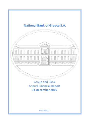 Thumbnail National Bank of Greece Financial Statement 2010