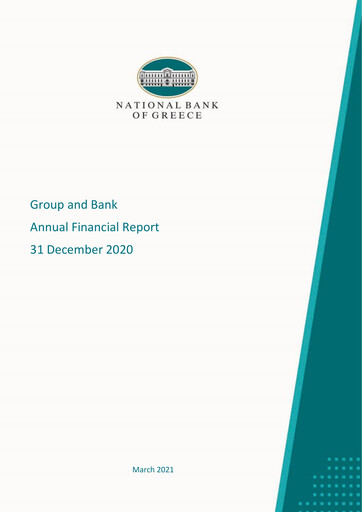 Thumbnail National Bank of Greece Financial Statement 2020