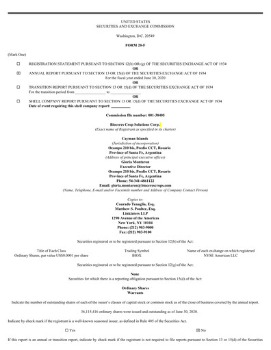 Thumbnail Bioceres Crop Solutions
 Annual Report fy2020