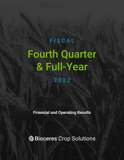 Thumbnail Bioceres Crop Solutions
 Quarterly Report fy2022-q4