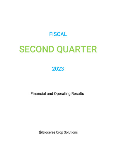 Thumbnail Bioceres Crop Solutions
 Quarterly Report fy2023-q2