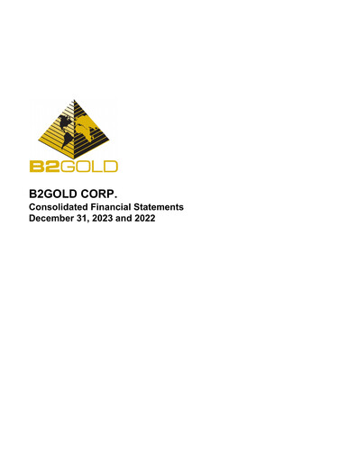 Thumbnail B2Gold
 Financial Statement 2023