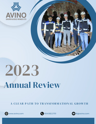 Thumbnail Avino Silver & Gold Mines
 Annual Report 2023