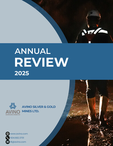 Thumbnail Avino Silver & Gold Mines
 Annual Report 2025