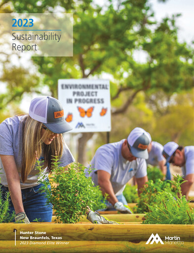 Thumbnail Martin Marietta Materials Sustainability Report 2023
