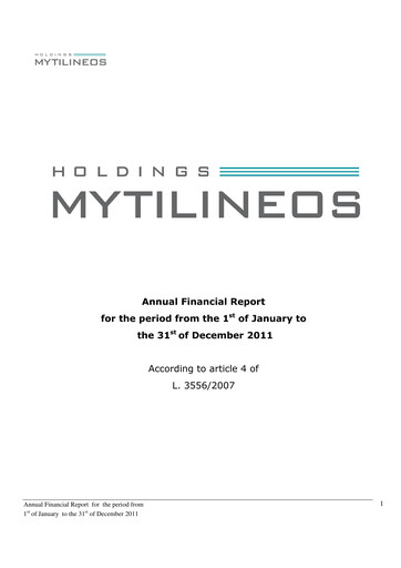 Thumbnail Metlen Energy & Metals Financial Statement 2011