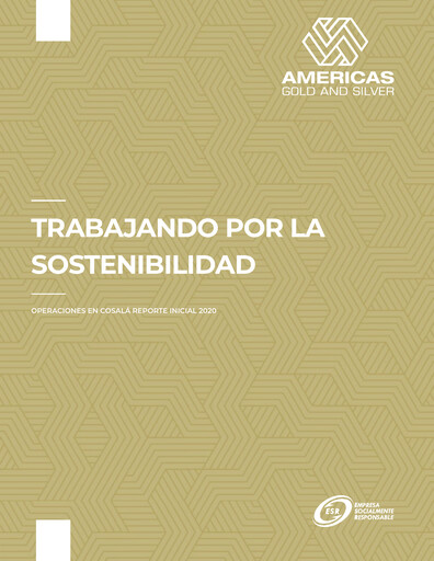 Thumbnail Americas Gold and Silver Corp Sustainability Report 2020