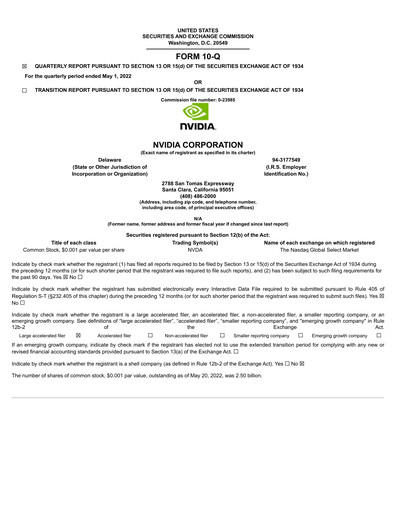 Thumbnail NVIDIA Quarterly Report 2023-q1