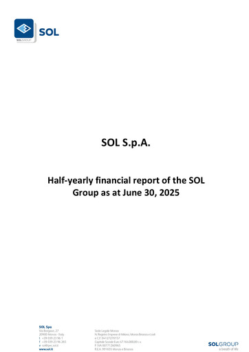 Thumbnail SOL S.p.A. Half-year Report 2025-h1