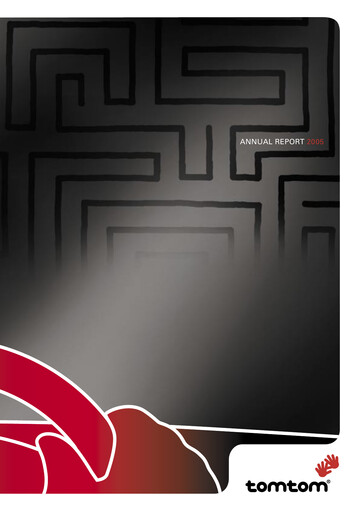 Thumbnail TomTom Annual Report 2005