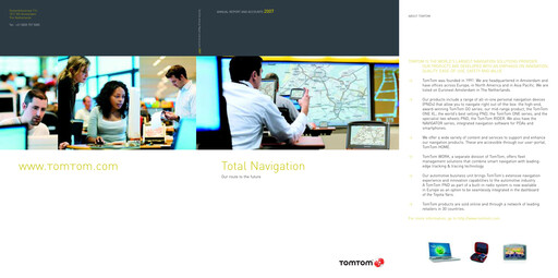 Thumbnail TomTom Annual Report 2007