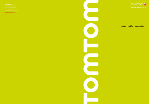 Thumbnail TomTom Annual Report 2012