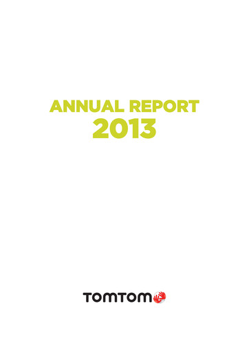 Thumbnail TomTom Annual Report 2013