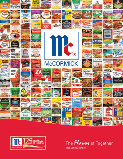 Vorschaubild McCormick & Company
 Jahresbericht 2013