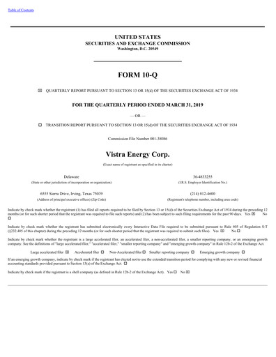 Thumbnail Vistra Quarterly Report 2019-q1