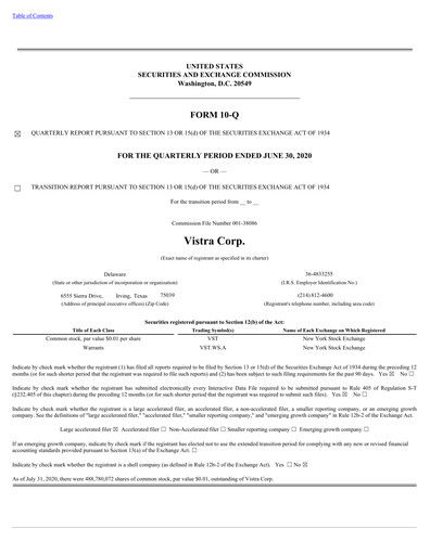 Thumbnail Vistra Quarterly Report 2020-q2