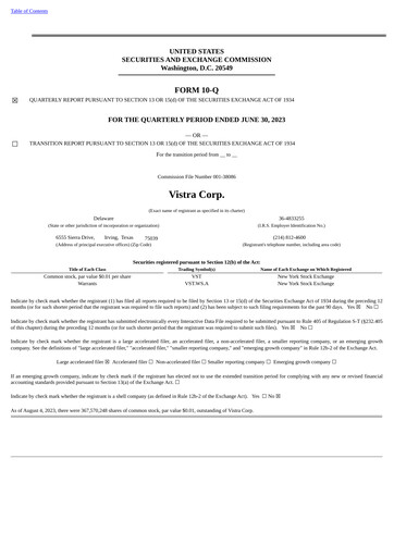 Thumbnail Vistra Quarterly Report 2023-q2