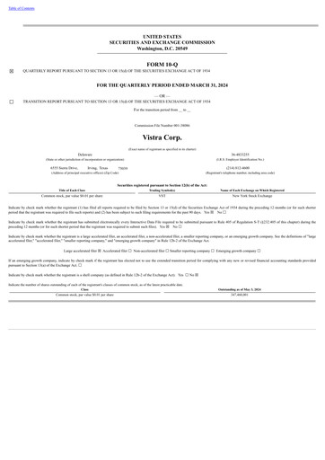 Thumbnail Vistra Quarterly Report 2024-q1