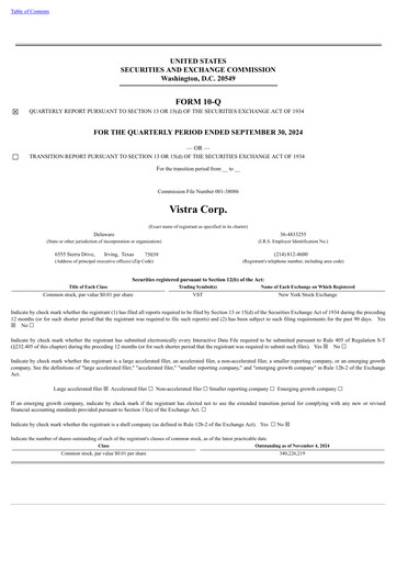 Thumbnail Vistra Quarterly Report 2024-q3