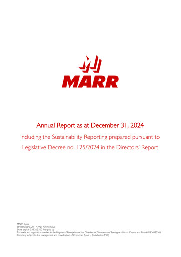 Thumbnail MARR S.p.A. Annual Report 2024