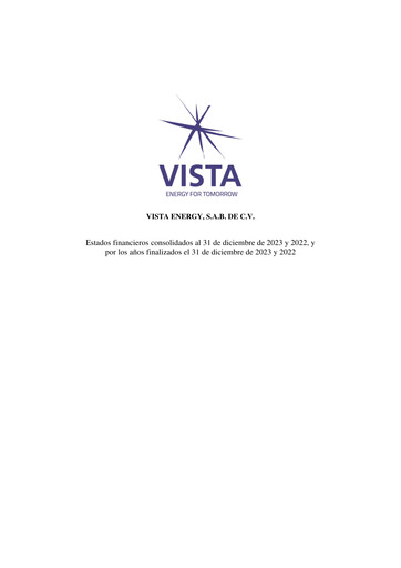 Thumbnail Vista Energy Financial Statement 2023-2022