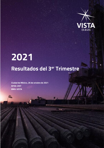 Thumbnail Vista Energy Quarterly Report 2021-q3