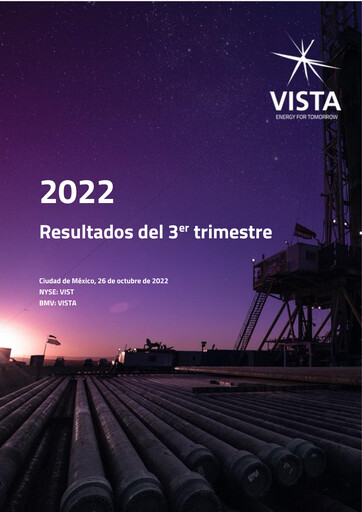 Thumbnail Vista Energy Quarterly Report 2022-q3