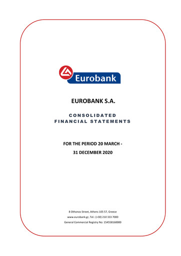 Thumbnail Eurobank Ergasias Services and Holdings Financial Statement 2020