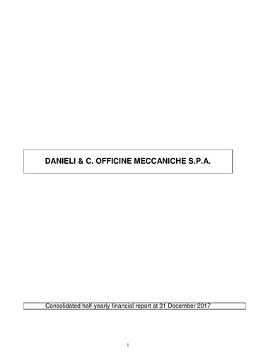 Thumbnail Danieli & C. Officine Meccaniche Half-year Report 2017-2018-h1
