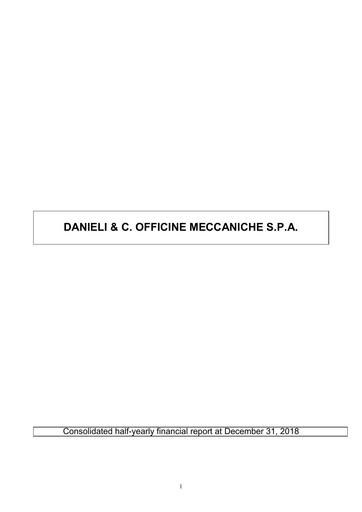 Thumbnail Danieli & C. Officine Meccaniche Half-year Report 2018-2019-h1
