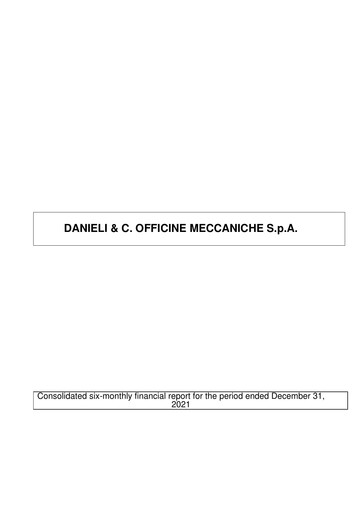 Thumbnail Danieli & C. Officine Meccaniche Half-year Report 2021-2022-h1