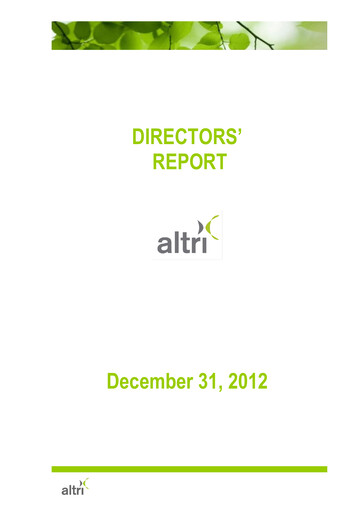 Vorschaubild Altri Finanzmitteilung 2012