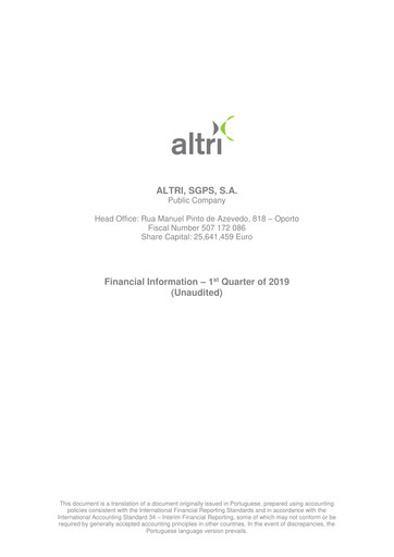 Thumbnail Altri Quarterly Report 2019-q1