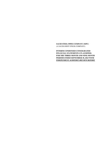 Thumbnail Saudi Steel Pipes Quarterly Report 2023-q3