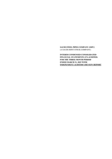 Thumbnail Saudi Steel Pipes Quarterly Report 2025-q1