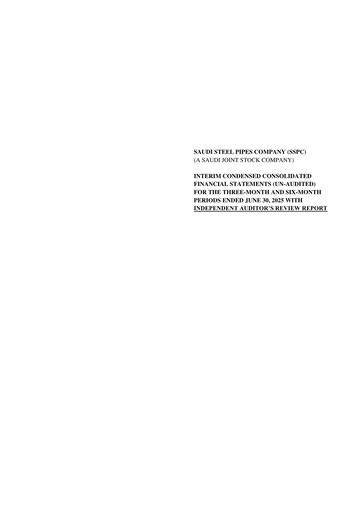 Thumbnail Saudi Steel Pipes Quarterly Report 2025-q2