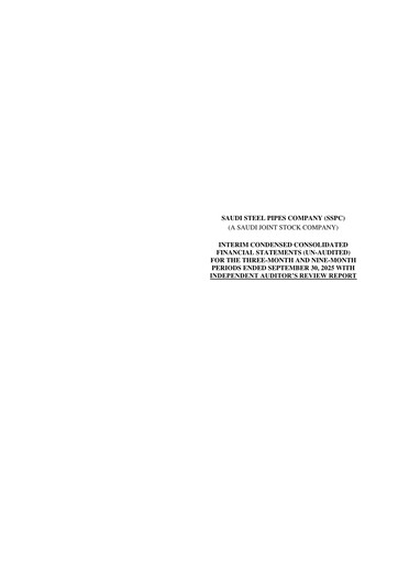 Thumbnail Saudi Steel Pipes Quarterly Report 2025-q3
