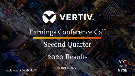 Thumbnail Vertiv Holdings
 Quarterly Report 2020-q2
