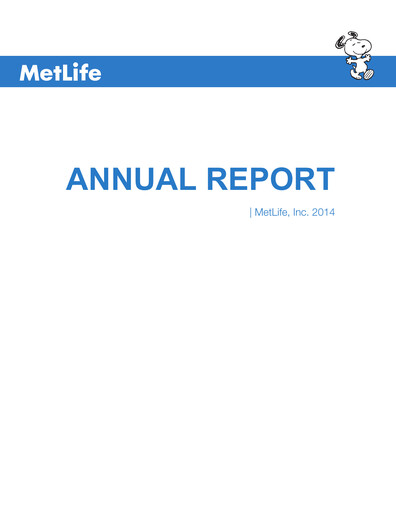 Thumbnail MetLife Annual Report 2014
